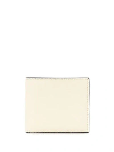 Valextra Bi-fold Cardholder Wallet In White