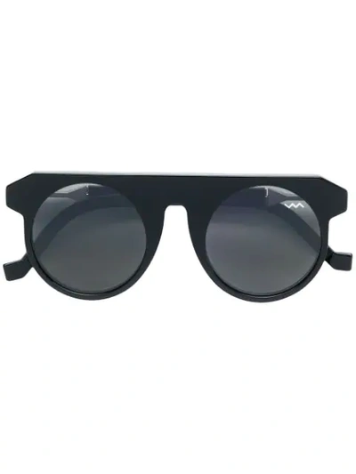 Vava Round Frame Sunglasses In Black