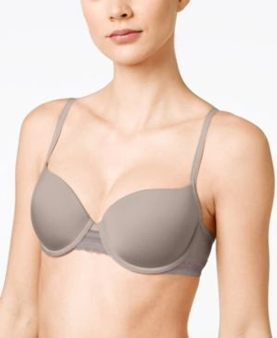 Calvin Klein Signature Demi Bra Qf1417 In Fresh Taupe