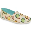 Toms Alpargata Slip-on In Coral Pink Fruit Fabric