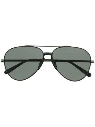 Brioni Aviator Sunglasses In Black