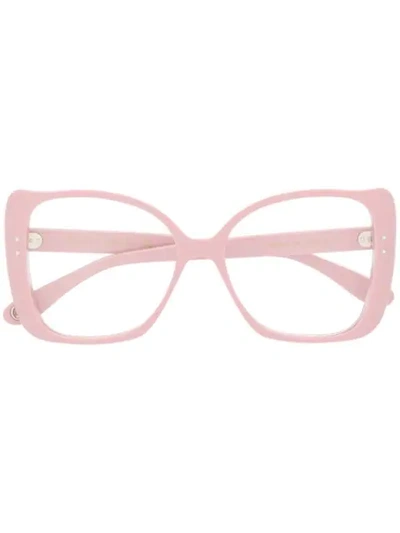 Gucci Retro Oversized Glasses In Pink