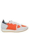 Philippe Model Monaco Vintage Orange Grey Sneaker
