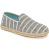 Toms Deconstructed Alpargata Slip-on In Navy Cabana Stripe Fabric