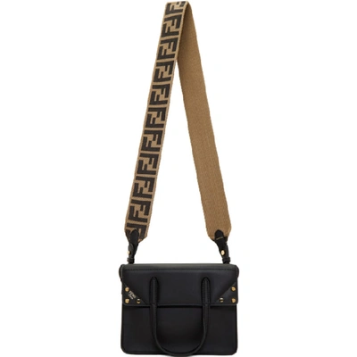 Fendi Black Small 'forever ' Flip Bag