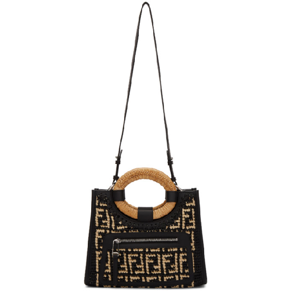 fendi raffia tote