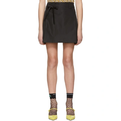 Prada Black Portfolio Miniskirt