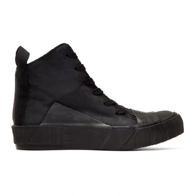 Boris Bidjan Saberi Black Waxed High-top Sneakers