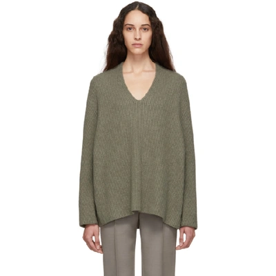 The Row Khaki Angela Sweater