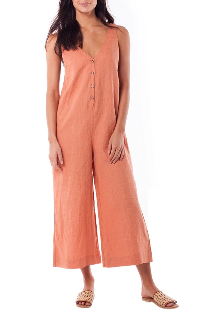 Rhythm Amalfi Cover-up Jumpsuit In Desert