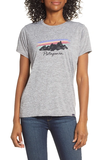 Patagonia Capilene Daily Graphic Tee In Freehand Fitzroy Grey