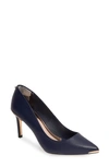 Ted Baker Wishiri Pump In Navy Leather