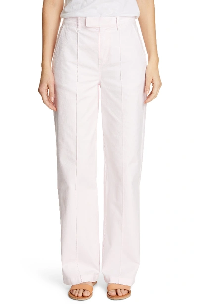 Alex Mill Stretch Cotton Twill Trousers In Light Pink