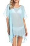 Seafolly 'amnesia' Cotton Gauze Cover-up Caftan In Lilac