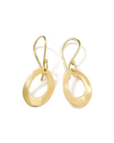 Ippolita Classico Mini Wavy Oval Hoop Earrings In Gold