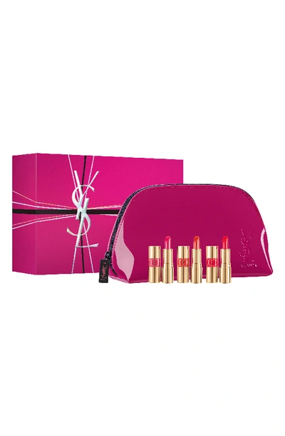 Saint Laurent Rouge Volupte Shine Lipstick Mini Trio Gift Set ($40 Value) In Mini Rouge Volupte Shine Set