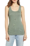 Splendid Ribbed Tank In Spring Green