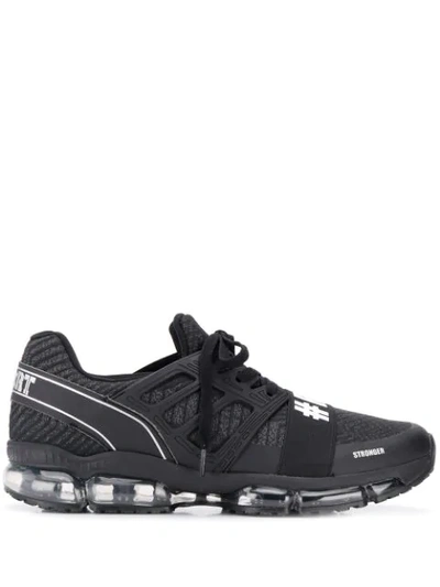 Plein Sport Run Sneakers In Black