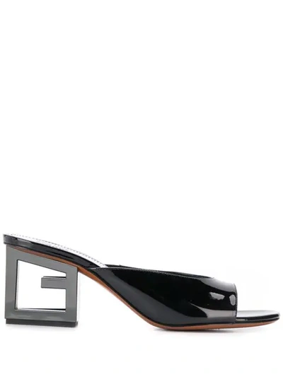 Givenchy G Heel Mules In Black