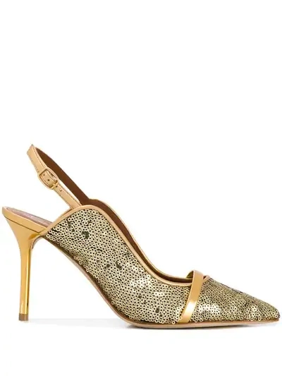 Malone Souliers Marion Slingback Pumps In Gold