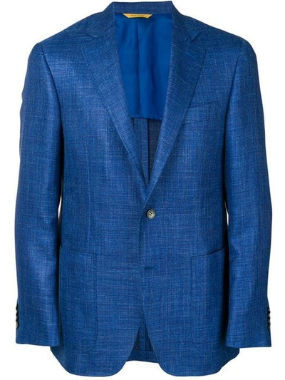 Canali Classic Blazer In Blue