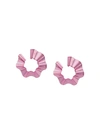 Gaviria Ravioli Earrings In Pink