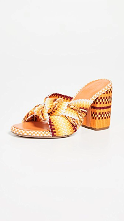 Antolina Biagia Mules In Naranja Multicolor