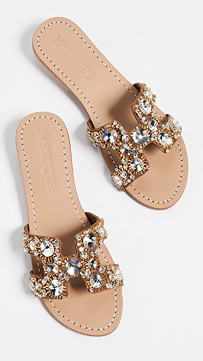 Mystique Jewel Slides In Camel clear ModeSens