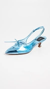 Marc Jacobs 40mm Slingback Pumps In Blue