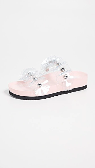 Suecomma Bonnie Flower Sandals In White