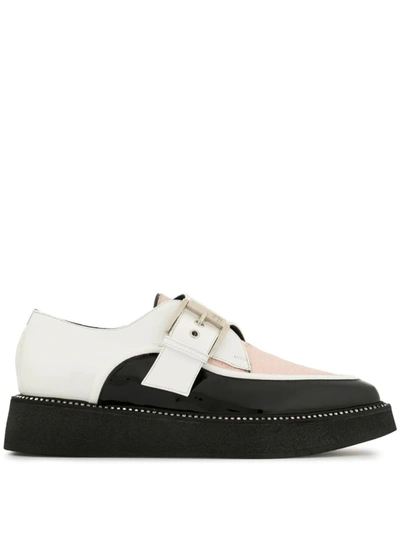 N°21 Colour-block Buckle Loafers In Pink