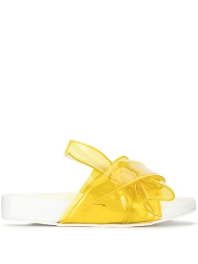 N°21 Bow Open-toe Sandals In White