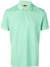 Isaia Chest Logo Polo Shirt In Green