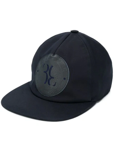 Billionaire Logo Embroidered Cap In Blue