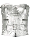Manokhi Bustier Structured Top In Silver