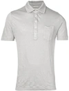 Massimo Alba Short Sleeved Polo Shirt In Grey