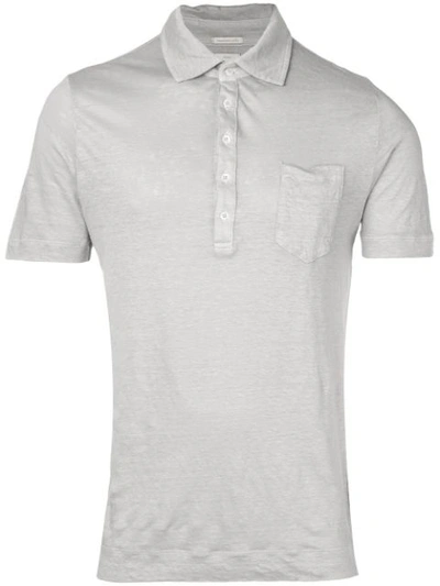 Massimo Alba Short Sleeved Polo Shirt In Grey