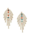 Isabel Marant Crystal Embellished Drop Earrings In White