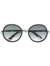 Jimmy Choo Women's Andie Round Sunglasses, 54mm In Black/gray