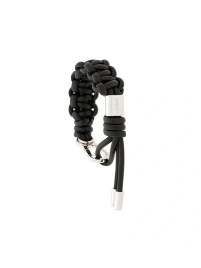 Ambush Leather Strap Bracelet In Black