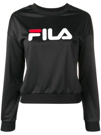 Fila Logo Sweatshirt In Black