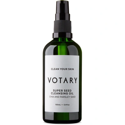Votary Super Seed Cleansing Oil - Chia And Parsley Seed, 100ml In Colorless