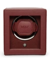 Wolf Designs Cub Watch Winder With Cover In Bordeaux