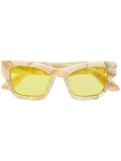 Han Kjobenhavn Brick Sunglasses In Yellow | ModeSens