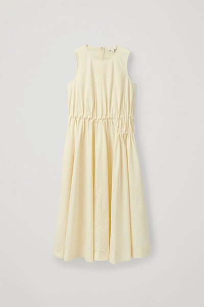 Cos gathered sleeveless best sale dress