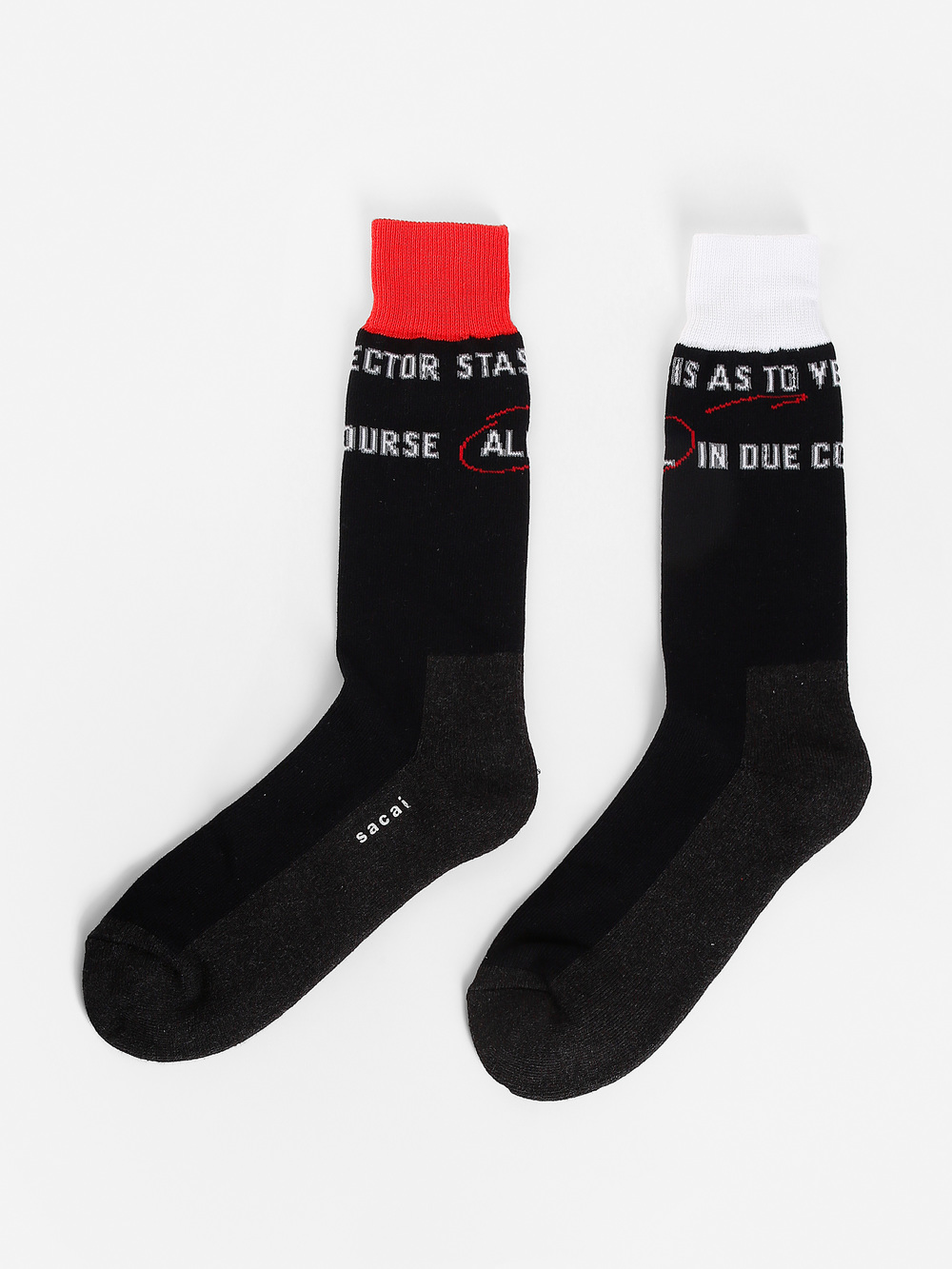 Sacai Socks In Black | ModeSens