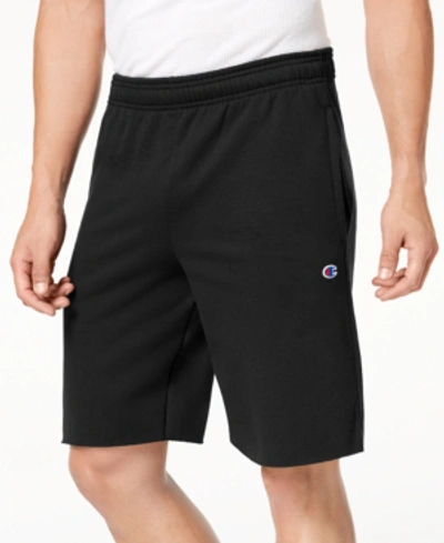 Champion Bermuda Shorts With Logo Initial In Black
