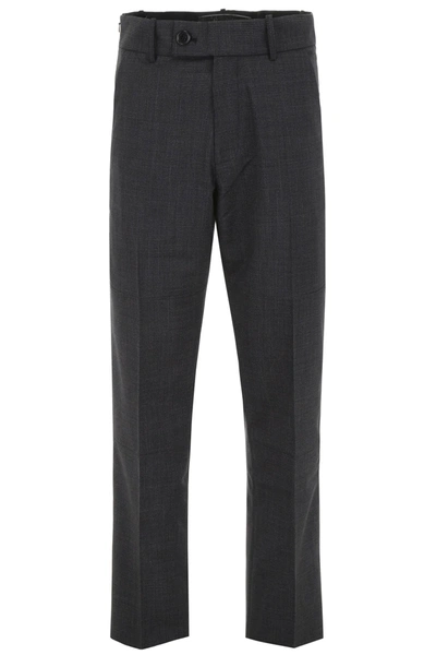 Martine Rose Straight-leg Trousers In Brown,grey