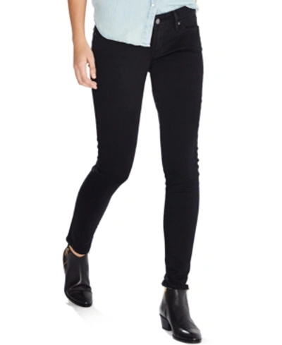 Levi's Trendy Plus Size 711 Skinny Jeans In Soft Black