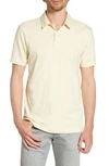 James Perse Slim Fit Sueded Jersey Polo In Gesso